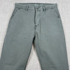 NWOT Alex Crane Mens 30x33 Green Organic Cotton Ripstop Pac Pants picture