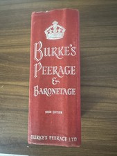 Burke's Peerage and Barontage 105th Edition 1976 HC Bound Set picture
