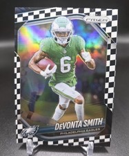 2025 Panini Prizm Devonta Smith Black and White Checker Board Silver #70 Eagles picture