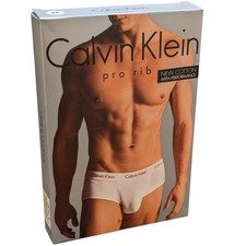 Vtg Calvin Klein Pro Rib U4153 Brief White Medium M New Low Rise Cotton picture
