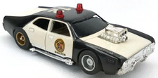 Tyco Slot Car Police #12 Black & White Dodge Charger Vintage 1970s Signed picture