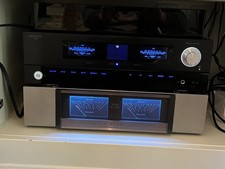 Vintage Carver M-500 Magnetic Field Amplifier Amp 200 WPC, Upgrade Blue LED's picture