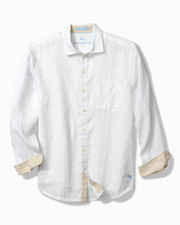 Tommy Bahama Men's Paradise Breezer 100% Linen Long Sleeve Shirt ( Muticolor) picture
