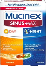 Mucinex Sinus Max Strength Day & Night Liquid Gels, 24ct, Exp OCT/2026 picture