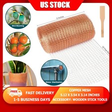 5”x 32ft 100% Pure Copper Mesh Distilling Knitted Copper Mesh Rol w/WoodenStick picture