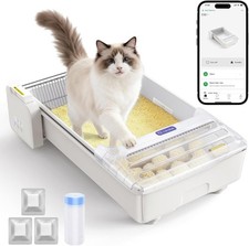 Robotail Open Top Automatic Litter Box Self Cleaning Cat Litter Box W/ Roomy picture
