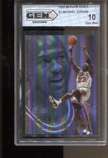 1997-98 Michael Jordan Flair Row 3 #1 Gem Mint 10 Chicago Bulls GOAT HOF MVP picture