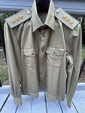 USSR Soviet Russian Army Officer Military Shirt Uniform Vintage, NEW 50-3 picture