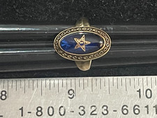 Jostens 14K Gold Eastern Star ??? Ring 6.6 g picture