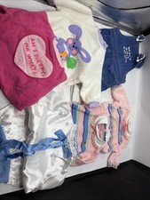Vtg 1986 Playmates CRICKET DOLL Clothes Huge Lot Of 6 Overalls Shirts picture