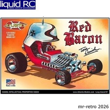 Atlantis Models M6740 1/24 Tom Daniel Red Baron Show Car Plastic Model W/ picture