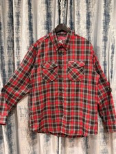 Dixxon Flannel Company Club tattoo Long Sleeve Plaid Shirt L picture