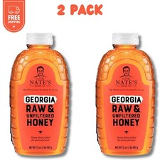 Pack of 2- Nature Nate's Georgia Honey: 100% Pure, Raw and Unfiltered Honey picture