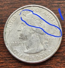 rare. 2013 d  ft McHenry national park error die crack on obverse.  atb series picture
