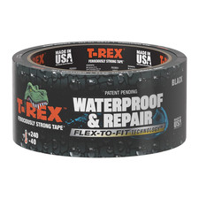 T-REX Brand Waterproof and Repair Tape, 1.88 in X 30 Ft, Black, 1 Roll picture
