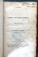 1830 POST Greece Constantinople Greek War Independence 1st Ed RARE Americana picture