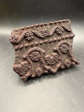 Vintage Hand Carved Wooden Textile Printing Block Floral Paisley Stamp 5