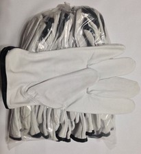 12 Pair Pack, Goat Skin Grain Leather Drivers, work safety gloves (PPE), Size L picture