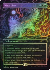 MTG FOIL Nine Lives Borderless - Secret Lair Drop #793 picture