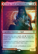 x1 Birgi, God of Storytelling // Harnfel, Horn of Bounty KHM MTG 123 FOIL 1x picture