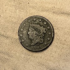 1824 Coronet Head Large Cent 1C U.S. Coin #JM-B picture