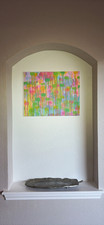 Signed Original Abstract maximalist dopamine decor Unframed picture