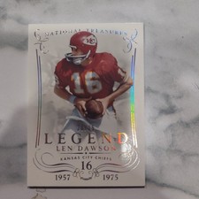 2014 Panini National Treasures Century Silver #124 Len Dawson/25 Chiefs SSP picture