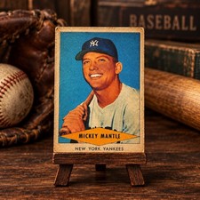 Vintage-Style Souvenir • Mickey Mantle 1954-Inspired Red Heart Novelty Card picture