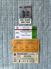 Bob Seger & The Silver Bullet Band-1980 Europe Tour-All Access Pass-Tickets Rare picture