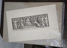 c1700 Pietro Santi Bartoli Antique Engraving Joseph Before Pharaoh Raphael picture
