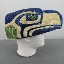 Vintage 2002 Seattle Seahawks Foamheads Foam Head Hat NFL Mascot Rare Rhinestone picture