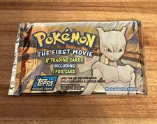 1999 Topps Pokémon The First Movie Animation Edition Sealed Pack 8 Cards + Foil picture