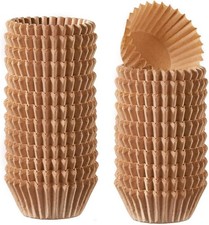 Mini Cupcake Liners for Baking [500 Count] Natural Kraft Paper picture