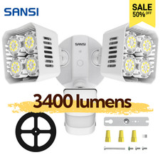 SANSI 3400lm LED Floodlights Motion Sensor Light 30W Outdoor IP65 Security Lamp picture
