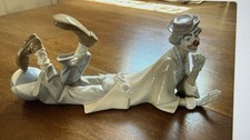Vintage 1977 Lladro Clown With Ball Porcelain Figure #4618 Gloss Finish Retired  picture