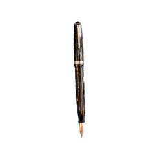Vintage 1945 Parker Duofold Vacumatic Fountain Pen 14K Gold Fine Nib Restored picture