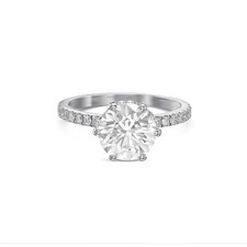 IGI Certified Diamond Ring VVS2 D Round Cut 1.70 Carat Lab Created Best Price picture