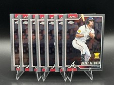 Lot (x7) 2026 Topps Chrome Drake Baldwin #258 Base Chrome Braves picture