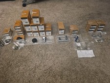 Large Lot Of BALDWIN SOLID BRASS  CHROME PLATED DOOR KNOBS WITH EXTRAS picture