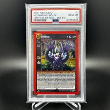 MetaZoo Cryptid Nation 1st Edition Mothman Full Holo Card PSA 10 Gem Mint #3/159 picture