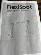 FlexiSpot EN1B-F Electric Standing Desk Frame Motorized Adjustable Height Black picture