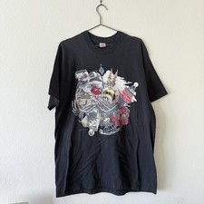 Vtg 90s  Robert Robt Williams T Shirt Men's XL Art Living In Skin Single Stitch picture