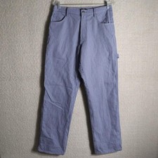 Dickies Carpenter Pants Mens 32x32 Blue Hickory Striped Denim Workwear picture