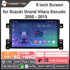 8 Core 64GB Car Radio for Suzuki Grand Vitara Escudo 2005 - 2015 Audio AHD Cam picture