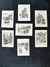 Don Davey 1977 San Francisco Gallery Postcard Set Set Of 7 picture