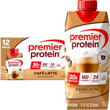 Premier Protein Shake, Café Latte, 30g Protein, 11 Fl Oz, 12 Ct picture