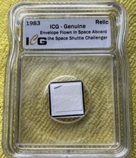 1983 SHUTTLE CHALLENGER NASA ENVELOPE Slabbed Space Artifact Relic ICG AUTHENTIC picture