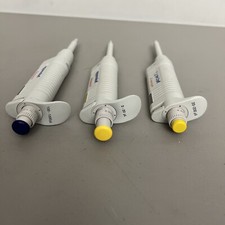 Set of 3 Eppendorf Research Pipette 20,200,1000uL Pipetman - Tested Working picture