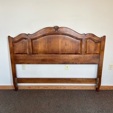 Vintage Ethan Allen Country French Queen Size Solid Maple Headboard picture
