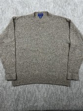 Pendleton 100% Shetland Virgin Wool Crewneck Sweater Mens XXL Beige Knit EUC picture